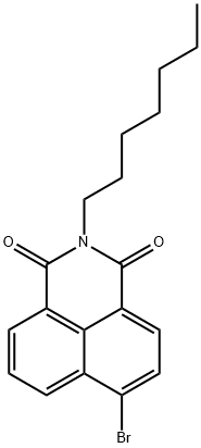 1H-Benz[de]isoquinoline-1,3(2H)-dione, 6-bromo-2-heptyl- 구조식 이미지