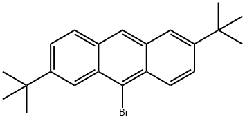 Anthracene, 9-bromo-2,6-bis(1,1-dimethylethyl)- Structure