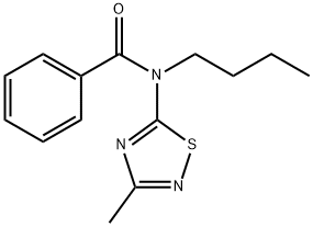 Benzamide, N-butyl-N-(3-methyl-1,2,4-thiadiazol-5-yl)- Structure