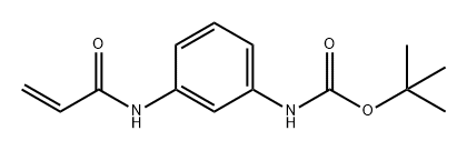 Carbamic acid, N-[3-[(1-oxo-2-propen-1-yl)amino]phenyl]-, 1,1-dimethylethyl ester Structure