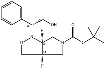 (3aR,6aR)-tert-butyl 1-((R)-2-hydroxy-1 -phenylethyl)tetrahydro-1 H-pyrro!o[3.4-c]isoxazole-5(3H)-carboxylate Structure