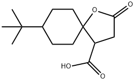 8-(tert-Butyl)-2-oxo-1-oxaspiro[4.5]decane-4-carboxylic acid 구조식 이미지