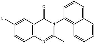 6-Chloro-2-methyl-3-(naphthalen-1-yl)quinazolin-4(3H)-one 구조식 이미지