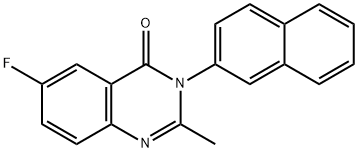 6-Fluoro-2-methyl-3-(naphthalen-2-yl)quinazolin-4(3H)-one Structure