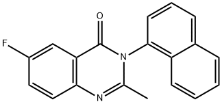 6-Fluoro-2-methyl-3-(naphthalen-1-yl)quinazolin-4(3H)-one Structure