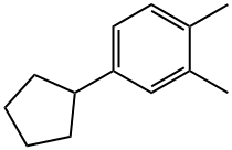 Benzene, 4-cyclopentyl-1,2-dimethyl- 구조식 이미지