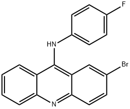 9-Acridinamine, 2-bromo-N-(4-fluorophenyl)- Structure