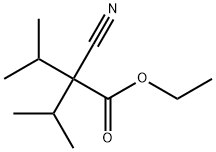 Butanoic acid, 2-cyano-3-methyl-2-(1-methylethyl)-, ethyl ester 구조식 이미지