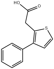 2-(3-phenylthiophen-2-yl)acetic acid Structure