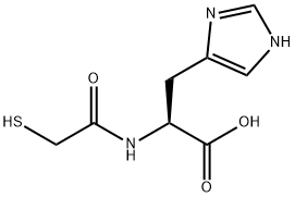 L-Histidine, N-(mercaptoacetyl)- (9CI) 구조식 이미지