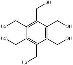 1,2,3,4,5,6-Benzenehexamethanethiol Structure