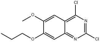 Quinazoline, 2,4-dichloro-6-methoxy-7-propoxy- Structure