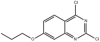 Quinazoline, 2,4-dichloro-7-propoxy- Structure