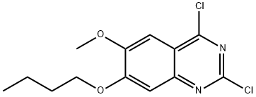 Quinazoline, 7-butoxy-2,4-dichloro-6-methoxy- Structure