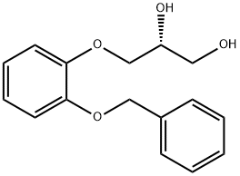 1,2-Propanediol, 3-[2-(phenylmethoxy)phenoxy]-, (2R)- 구조식 이미지