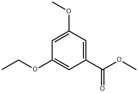 Benzoic acid, 3-ethoxy-5-methoxy-, methyl ester Structure