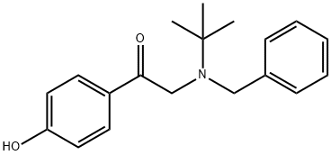 Ethanone, 2-[(1,1-dimethylethyl)(phenylmethyl)amino]-1-(4-hydroxyphenyl)- Structure