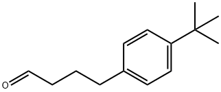 Benzenebutanal, 4-(1,1-dimethylethyl)- 구조식 이미지