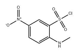 Benzenesulfonyl chloride, 2-(methylamino)-5-nitro- 구조식 이미지