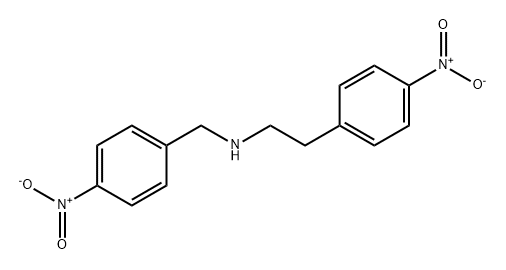 Benzeneethanamine, 4-nitro-N-[(4-nitrophenyl)methyl]- Structure