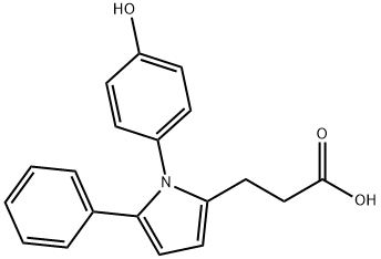 1H-Pyrrole-2-propanoic acid, 1-(4-hydroxyphenyl)-5-phenyl- Structure