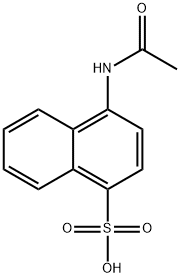 1-Naphthalenesulfonic acid, 4-(acetylamino)- 구조식 이미지
