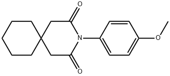 3-(4-Methoxyphenyl)-3-azaspiro[5.5]undecane-2,4-dione 구조식 이미지