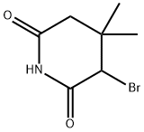 2,6-Piperidinedione, 3-bromo-4,4-dimethyl- Structure