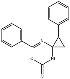 1,7-Diphenyl-6-oxa-4,8-diazaspiro[2.5]oct-7-en-5-one Structure