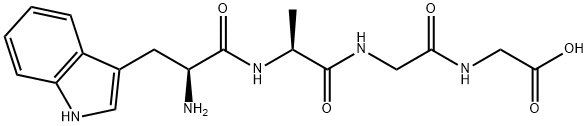 Glycine, N-[N-(N-L-tryptophyl-L-alanyl)glycyl]- (9CI) Structure