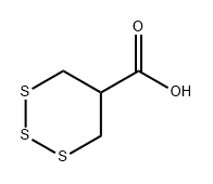1,2,3-trithiane-5-carboxylic acid 구조식 이미지
