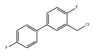 1,1'-Biphenyl, 3-(chloromethyl)-4,4'-difluoro- 구조식 이미지