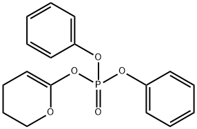 Phosphoric acid, 3,4-dihydro-2H-pyran-6-yl diphenyl ester Structure