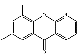 5H-[1]Benzopyrano[2,3-b]pyridin-5-one, 9-fluoro-7-methyl- Structure