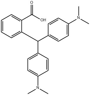 Benzoic acid, 2-[bis[4-(dimethylamino)phenyl]methyl]- 구조식 이미지