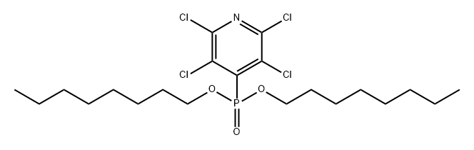 Phosphonic acid, (2,3,5,6-tetrachloro-4-pyridinyl)-, dioctyl ester (9CI) Structure