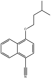 4-(Isopentyloxy)-1-naphthonitrile 구조식 이미지