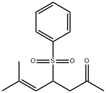5-Hepten-2-one, 6-methyl-4-(phenylsulfonyl)- Structure