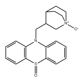 10H-Phenothiazine, 10-[(1-oxido-1-azabicyclo[2.2.2]oct-3-yl)methyl]-, 5-oxide Structure