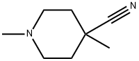 4-Piperidinecarbonitrile, 1,4-dimethyl- Structure