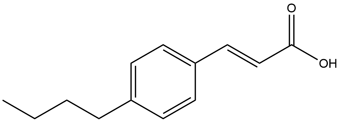 (E)-3-(4-butylphenyl)acrylic acid Structure