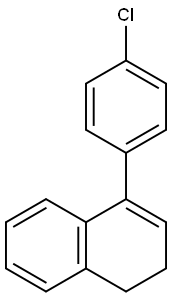 4-(4-Chlorophenyl)-1,2-dihydronaphthalene 구조식 이미지