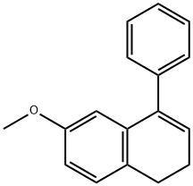 6-Methoxy-4-phenyl-1,2-dihydronaphthalene 구조식 이미지