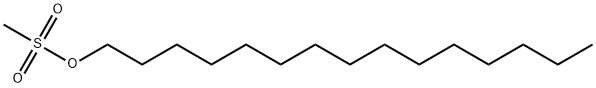 1-Pentadecanol, 1-methanesulfonate Structure