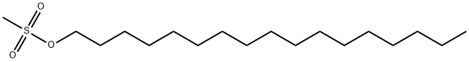 1-Heptadecanol, 1-methanesulfonate Structure