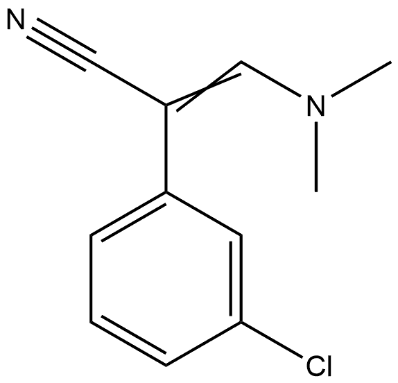 Benzeneacetonitrile, 3-chloro-α-[(dimethylamino)methylene]- Structure