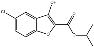 2-Benzofurancarboxylic acid, 5-chloro-3-hydroxy-, 1-methylethyl ester Structure