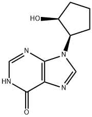 9-((1S,2R)-2-Hydroxycyclopentyl)-3H-purin-6(9H)-one 구조식 이미지