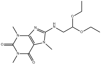 8-((2,2-Diethoxyethyl)amino)-1,3,7-trimethyl-1H-purine-2,6(3H,7H)-dione Structure