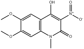 4-Hydroxy-6,7-dimethoxy-1-methyl-3-nitroquinolin-2(1H)-one Structure